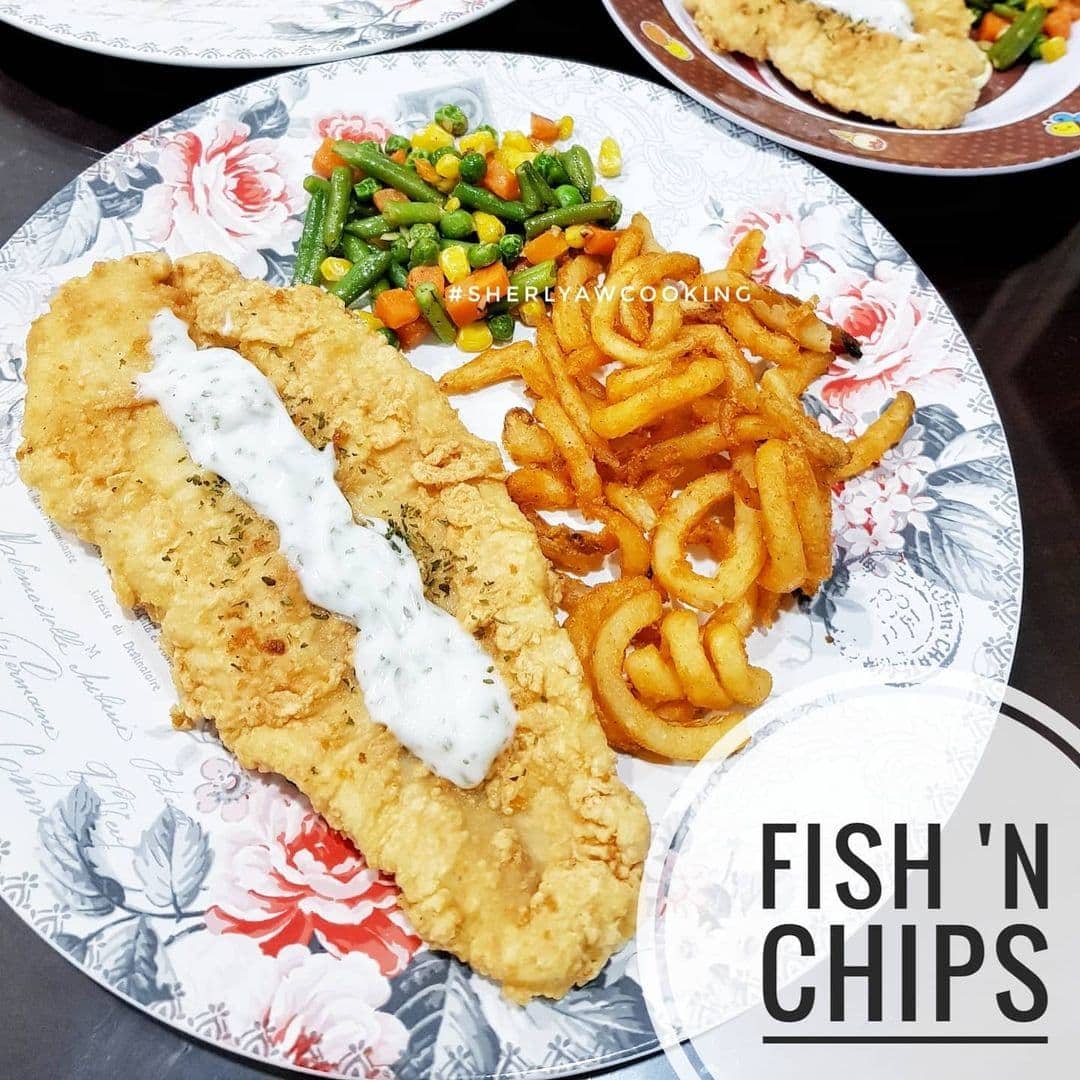 Resep Fish n Chips with Tartar Sauce