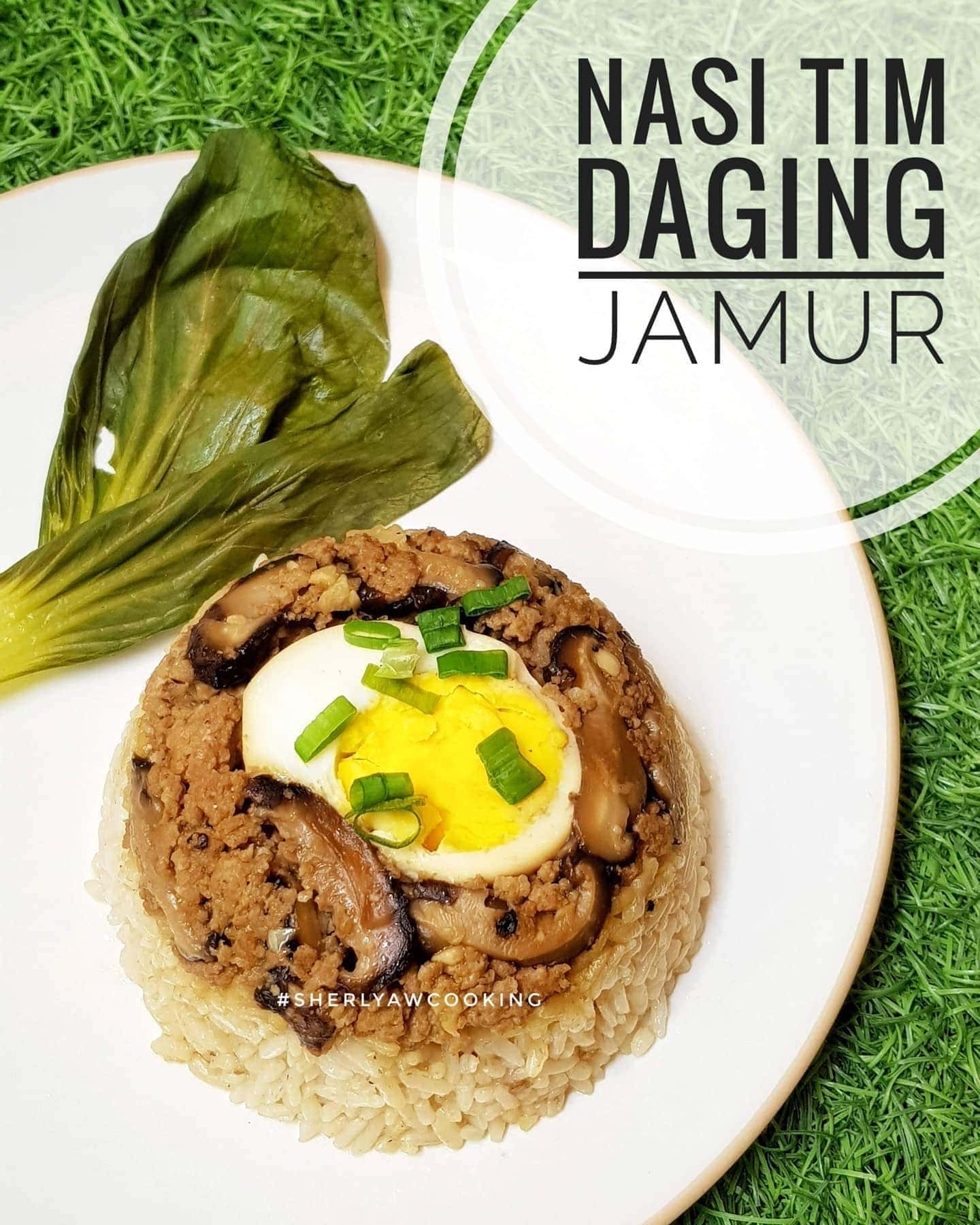 Resep Nasi Tim Daging Jamur