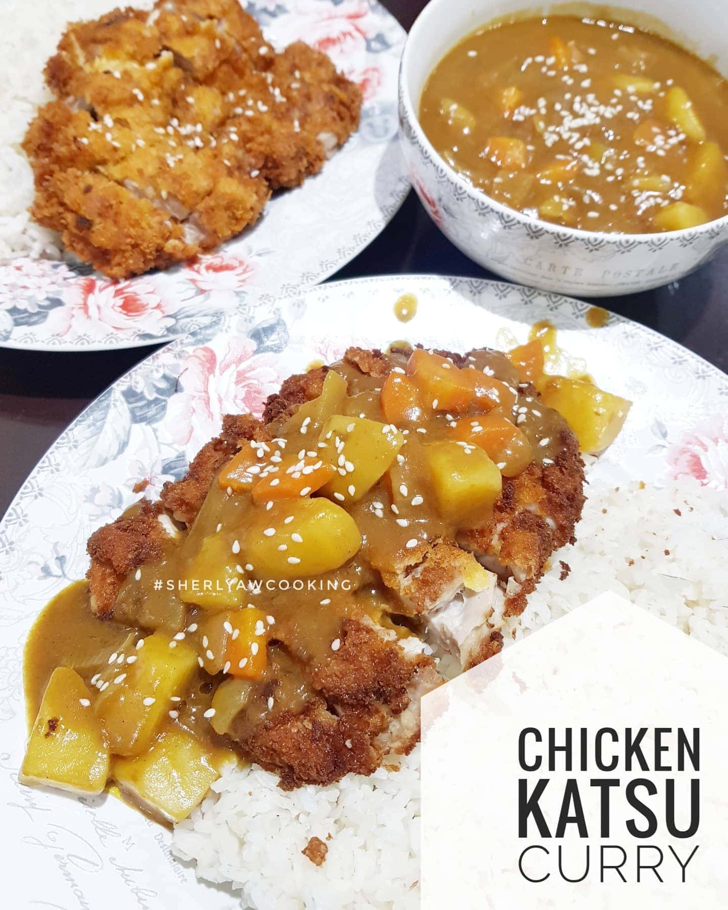 Chicken Katsu Curry Jepang dengan nasi